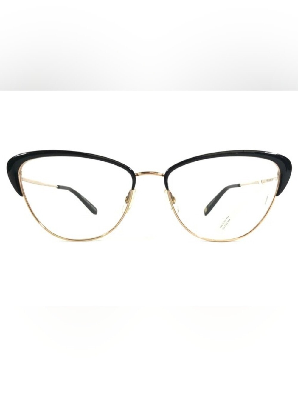 Garrett Leight Cat Eye Glasses in Black and Gold $70 NWT